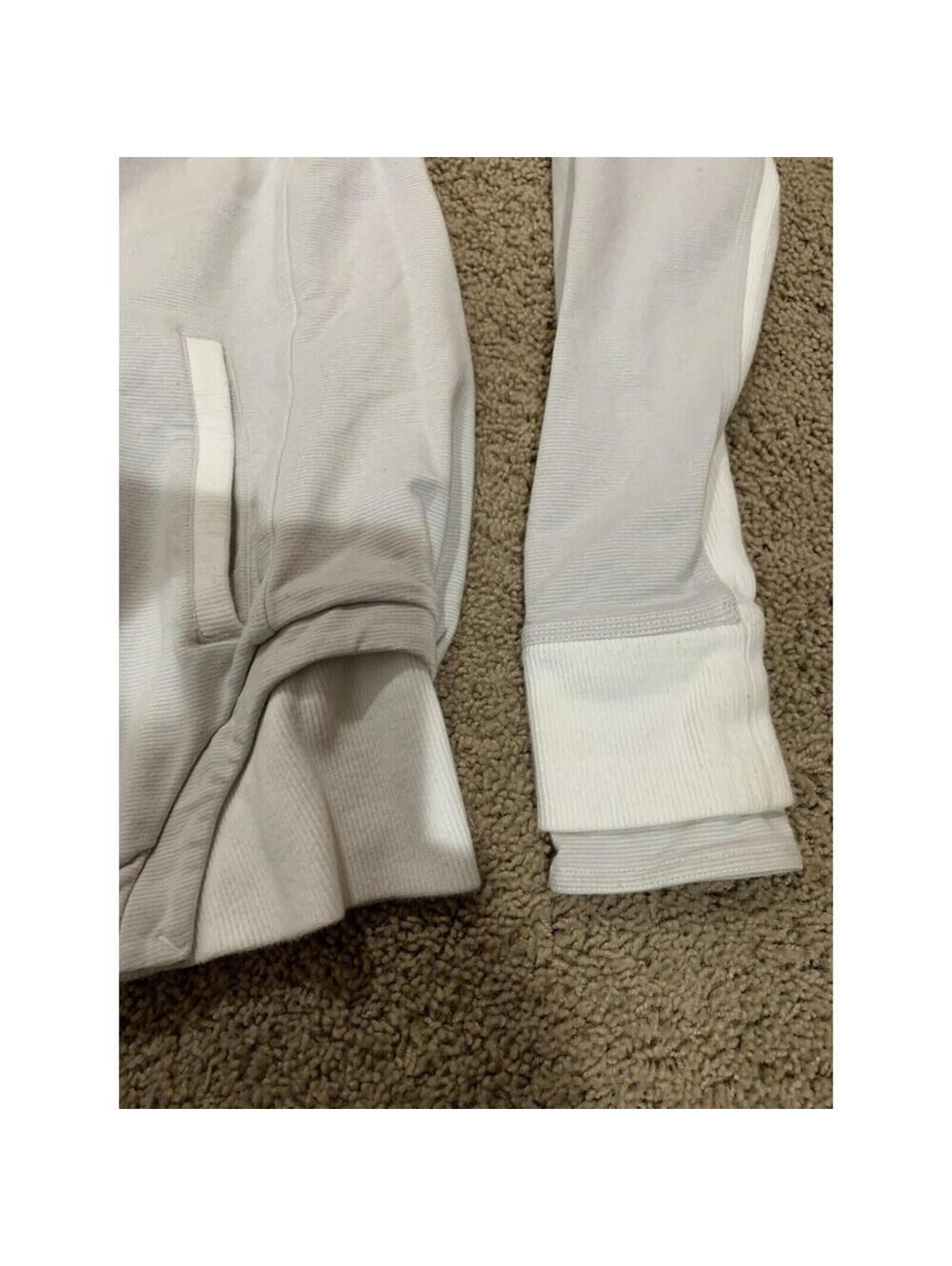 Women's Lululemon jacket white / gray button front collar size 6 - Picture 8 of 9